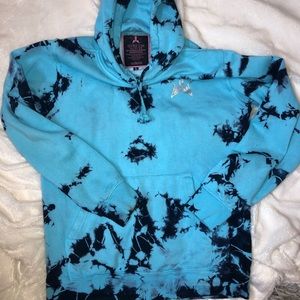 Jeffree star blue tie dye sweatshirt size S